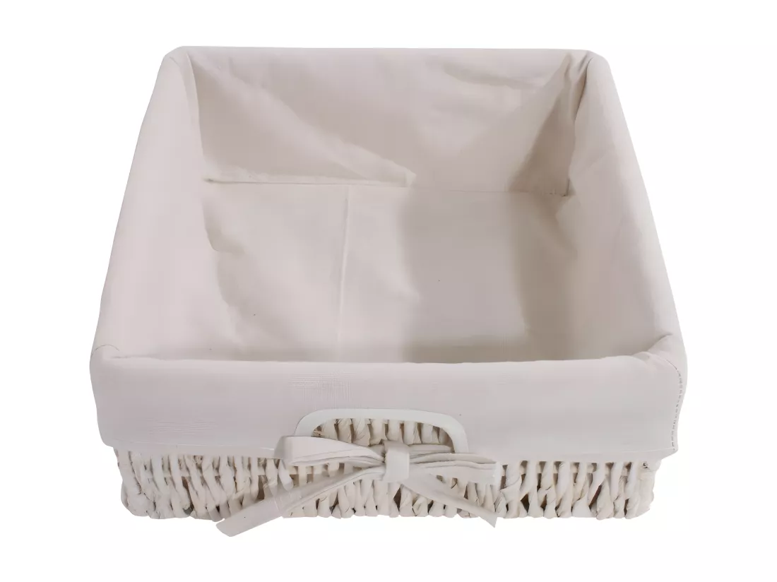 Banquette banc en bois bois blanche 62 x 33 x 42 cm BAN04024