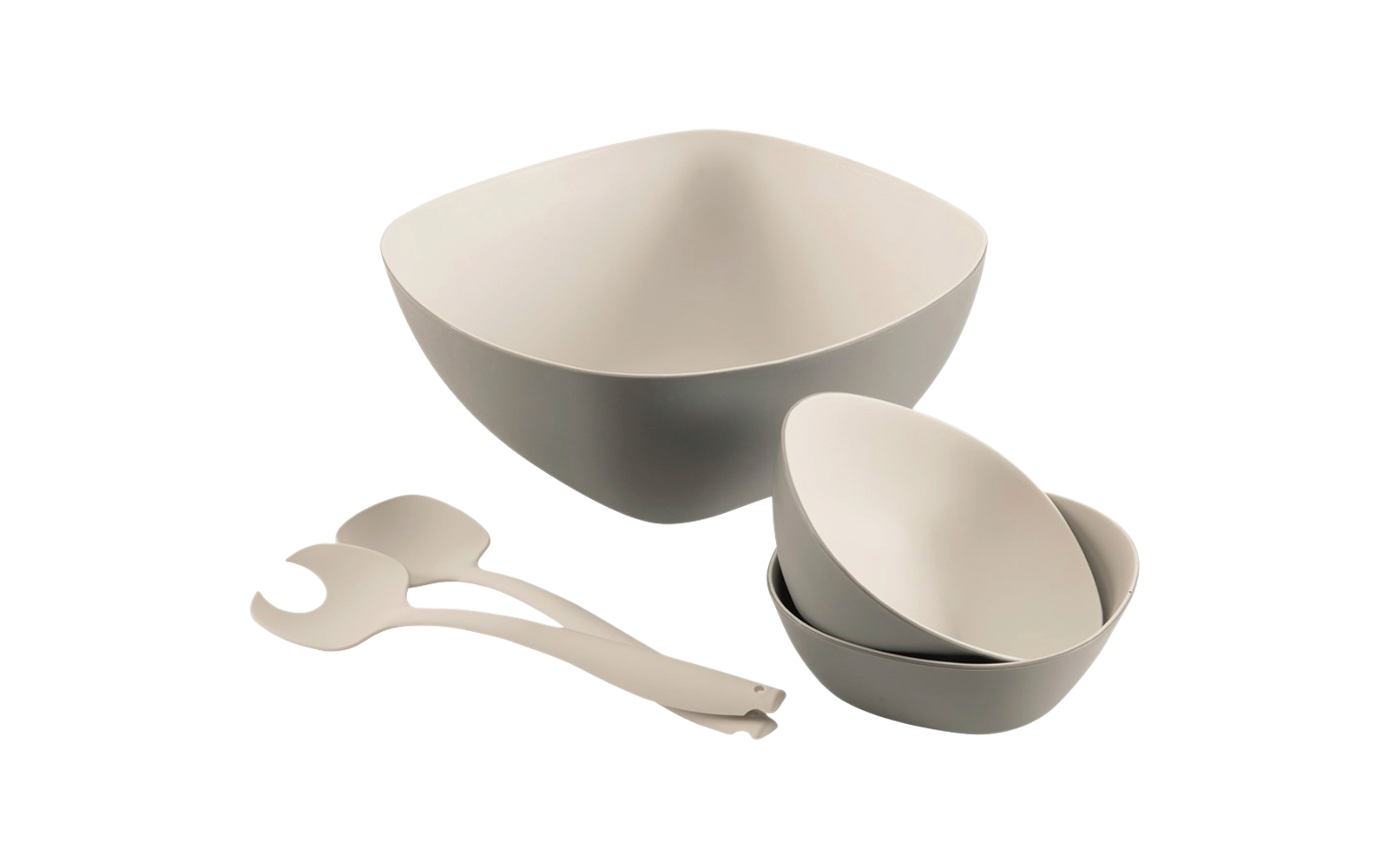 Outwell Gala Salatgeschirrset 5 teilig grau/beige