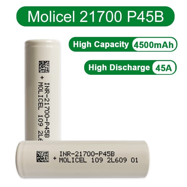 Molicel INR21700-P45B 4500mAh 3.6V Li-ion