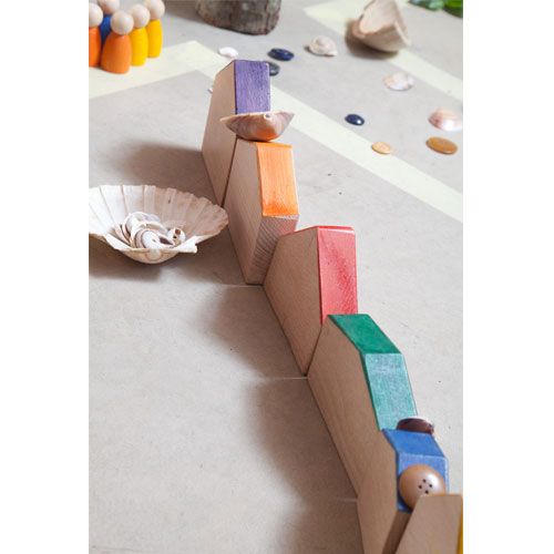 Grapat houten huisjes (6st) 15-111