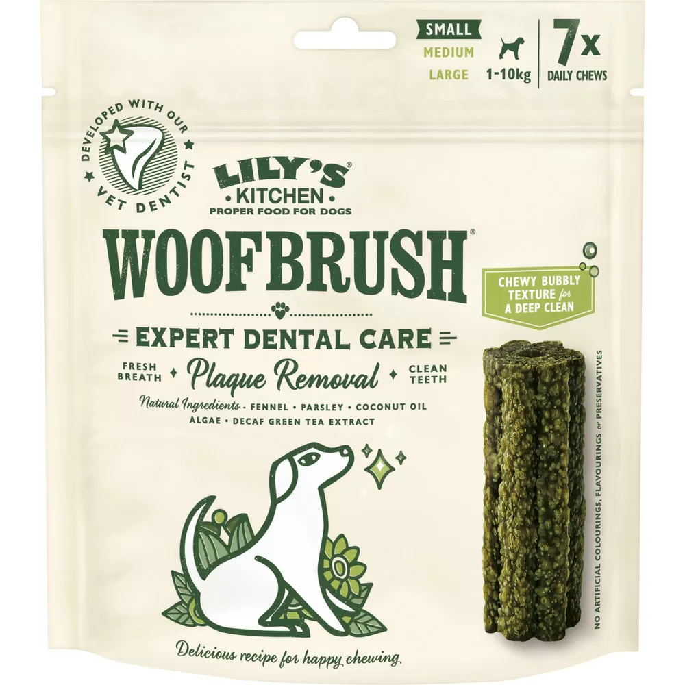 Lily´s Kitchen Woofbrush til daglig tandpleje, small - 7 stk.