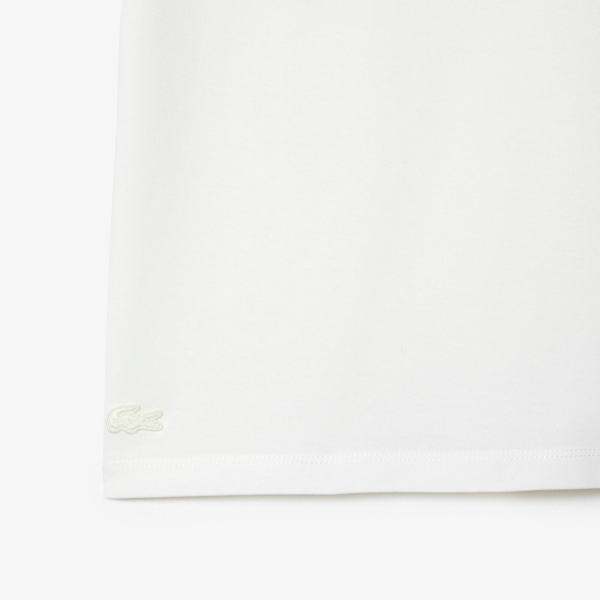 T-shirt femme Lacoste x Netflix en jersey de coton biologique T-Shirts - Blanc - Lacoste - Femme