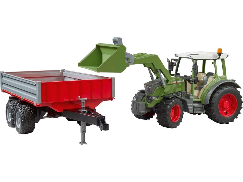 Bruder Spielwaren Track Builder Fendt Vario 211 mit Frontla Spielzeug-Traktor