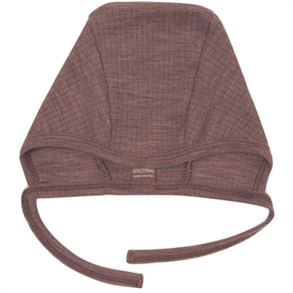 Køb Smallstuff Uld Drop Needle Baby Hjelm Rose Brown