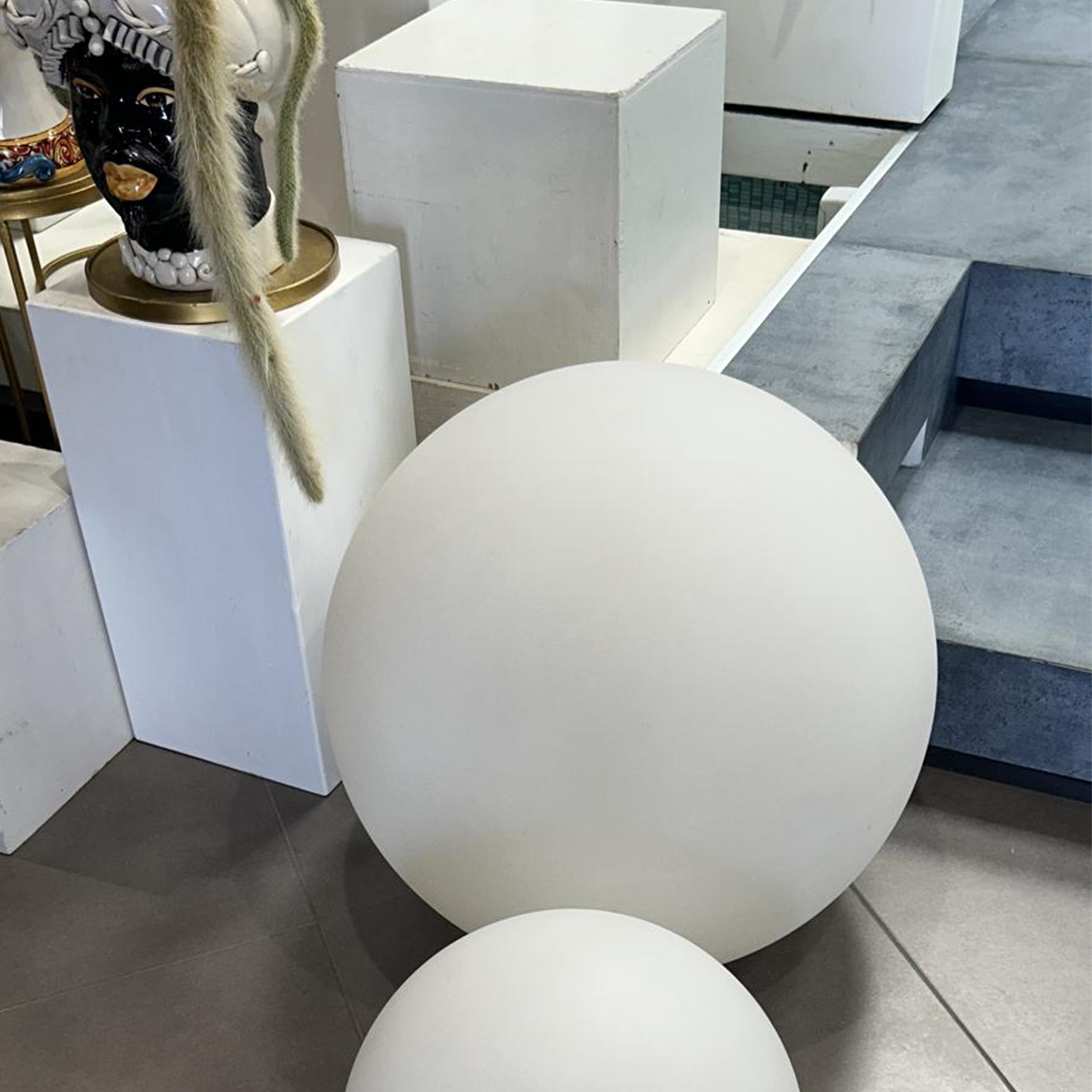 Sphere lumineuse a led en polyethylene pour lexterieur sfera luce 40