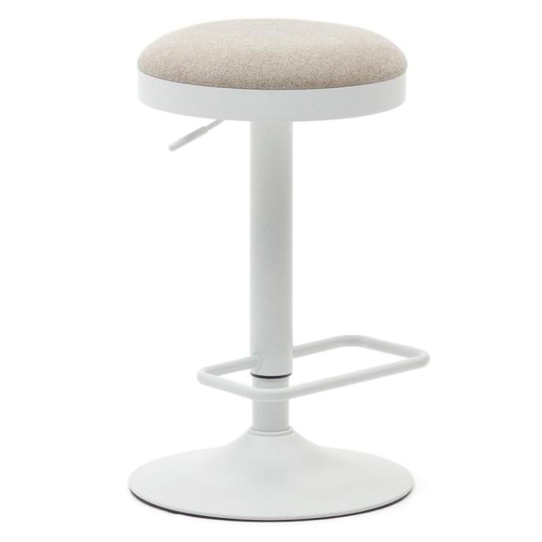 Kave Home Zaib verstelbare barkruk 58/80 beige