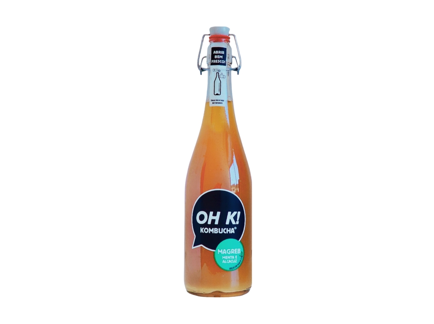 KOMBUCHA BIO OH K! MENTA E ALCAÇUZ 750 ML