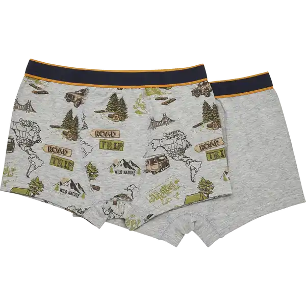 2er-Pack Retroshorts Jeep 122 / 128 GOTS