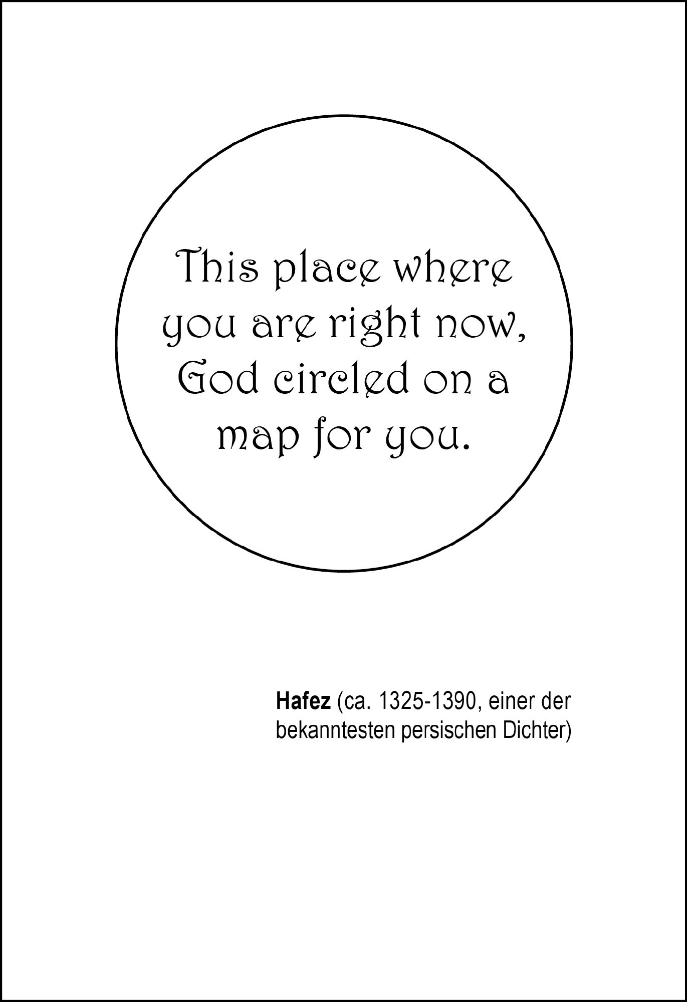 Postkarte 'This place where you are' günstig bestellen