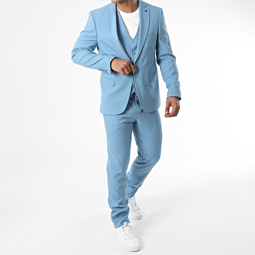 Ensemble Costume 3 Pièces 6740 Bleu