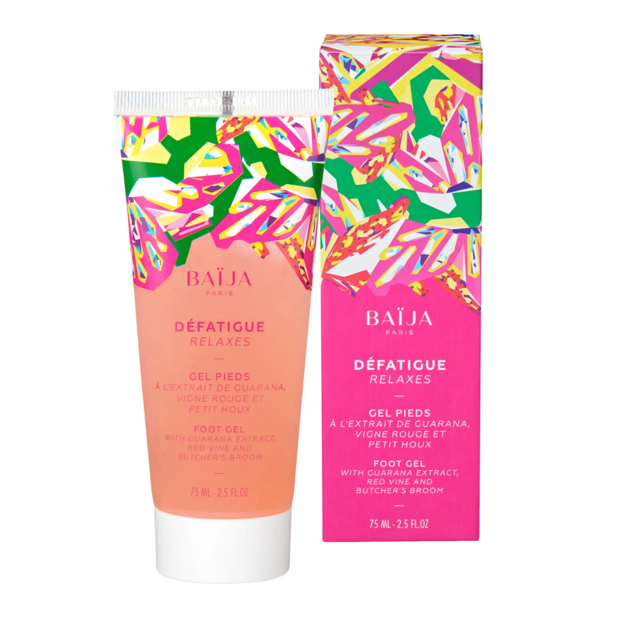Baïja - Gel Pieds Défatiguant Guarana, Vigne Rouge & Petit Houx 75ml - Pieds