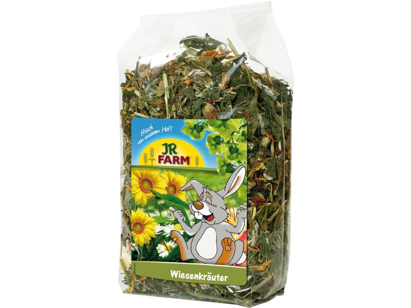 JR Farm Herbs Wiesenkräuter, 150 g Ergänzungsfuttermittel für alle Nager und Zwergkaninchen