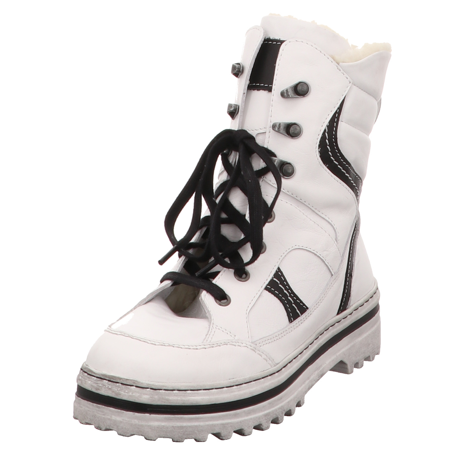 Krisbut Stiefelette weiss/weiss kombi