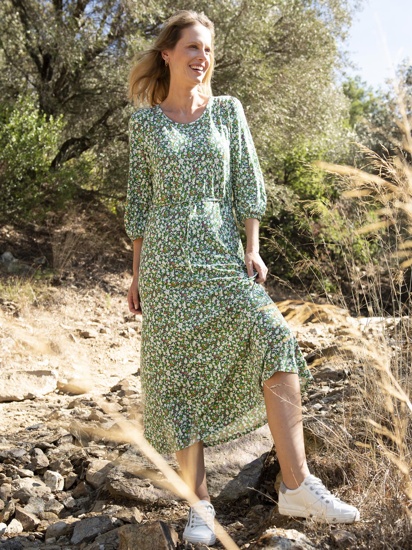 Robe droite en maille