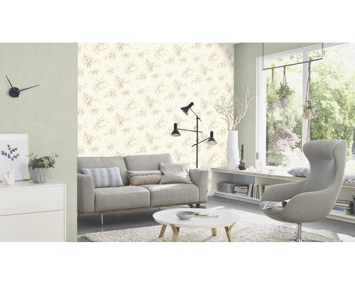 Vliesbehang 408171 Kimono Effen groen