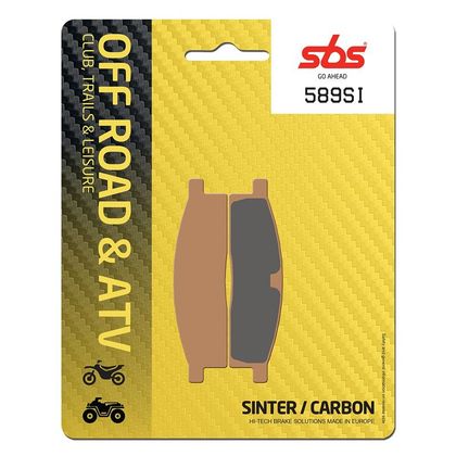 Plaquettes de freins SBS 589SI Sinter Métal Fritté Racing avant