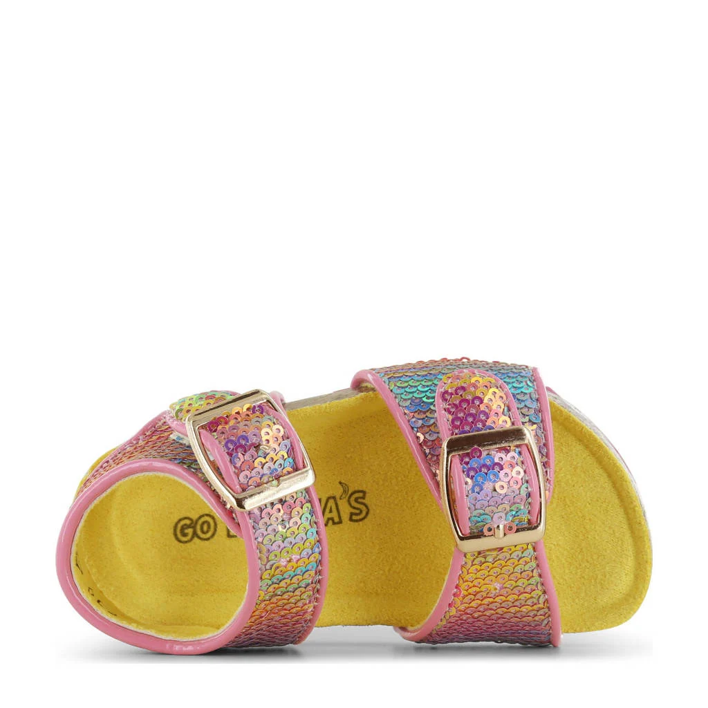 Go Banana's sandalen met pailletten roze