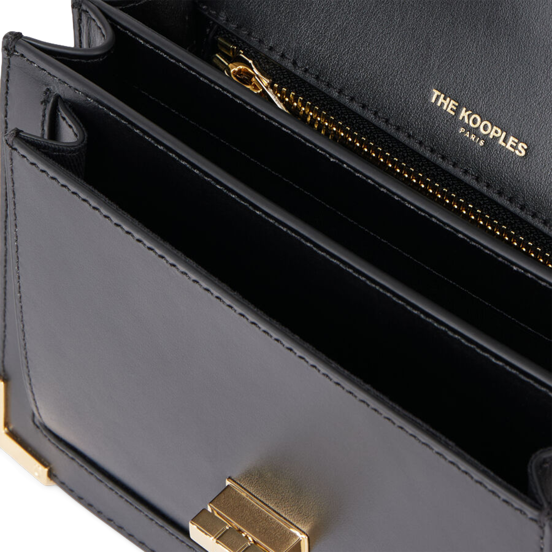 Sac bandoulière en cuir | Noir