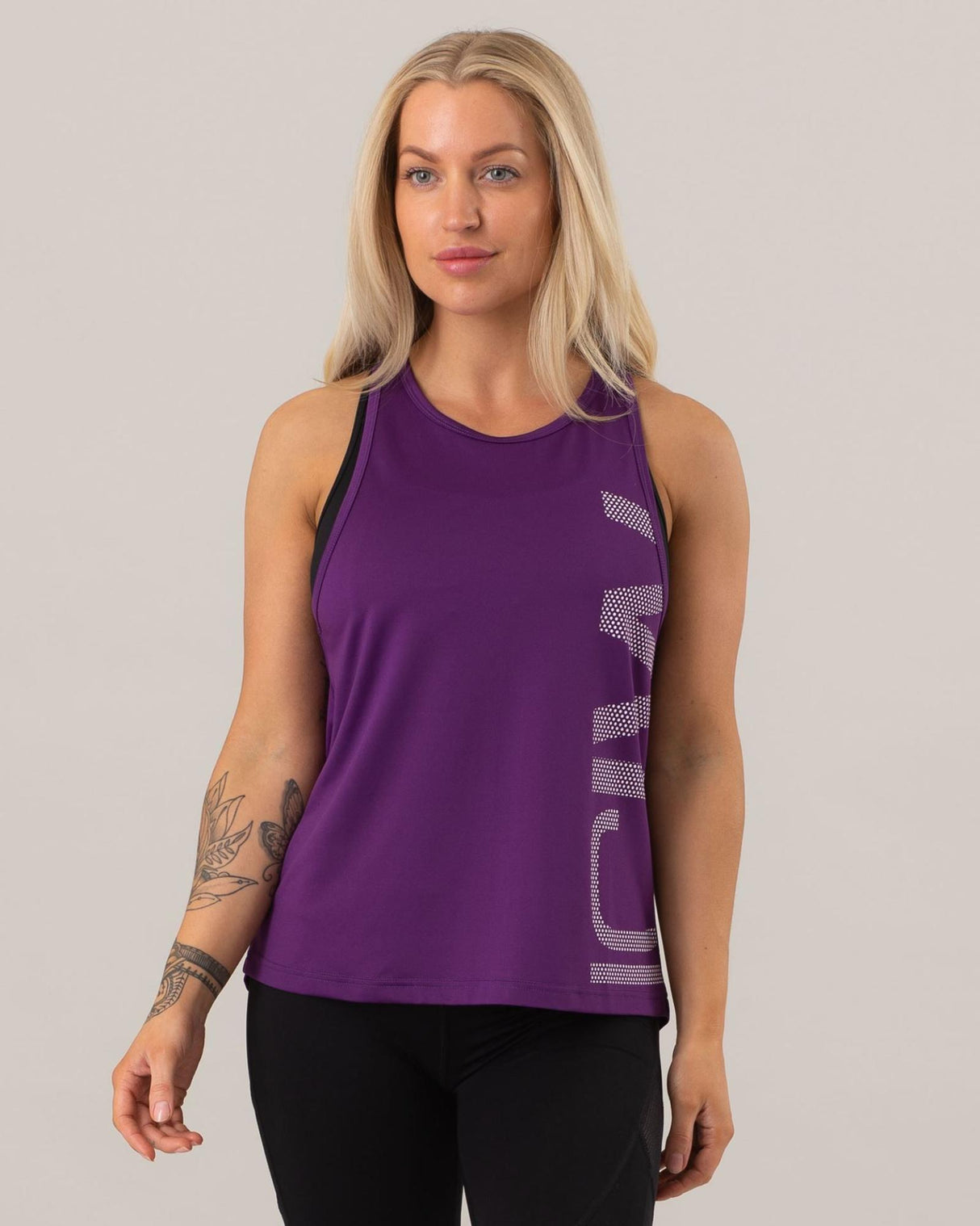 ICIW<br>Loose Cut Tank Top Purple Wmn - XS