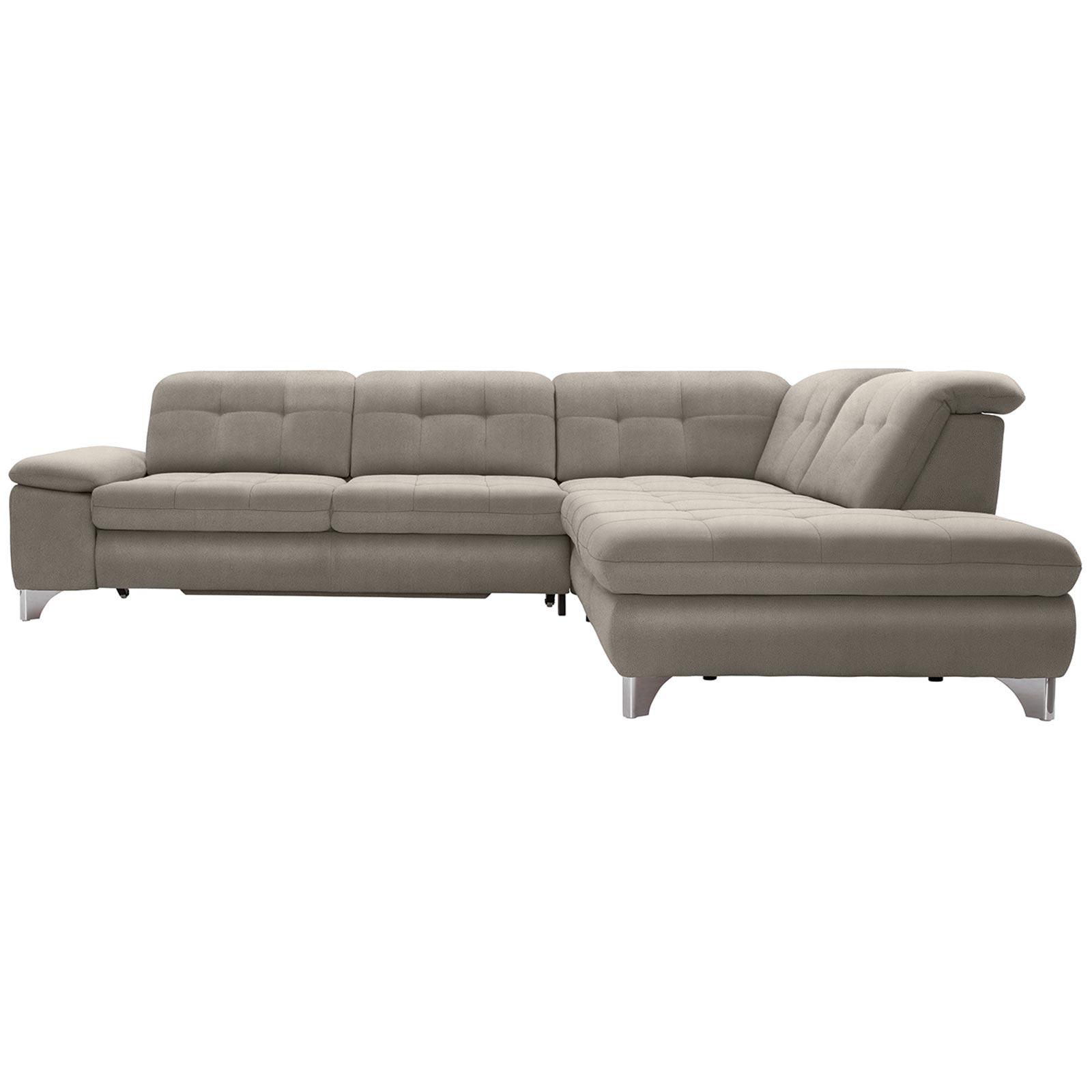 polsterpower Ecksofa - Holiday alu - Basismodell - Ottomane rechts
