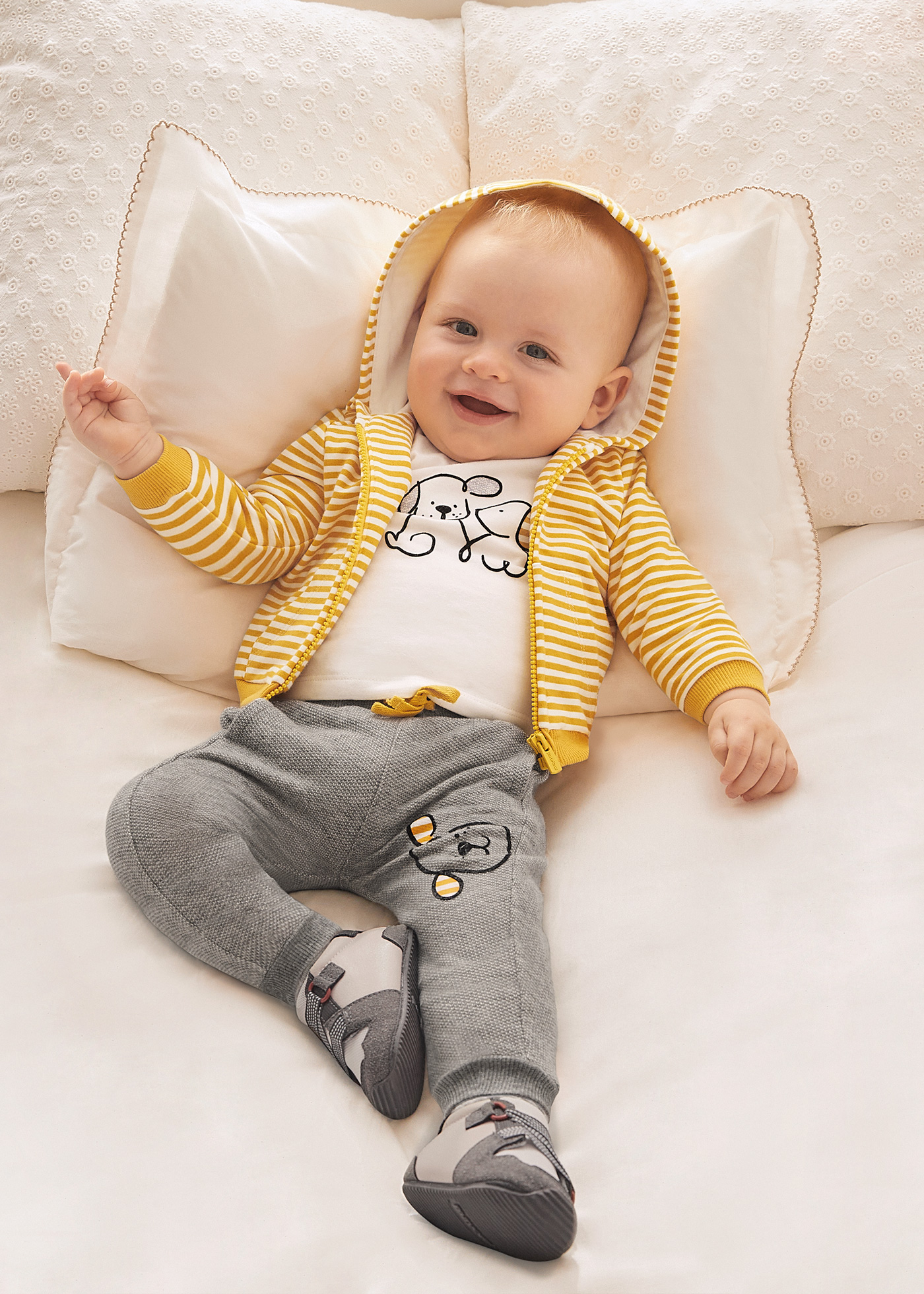 Conjunto de moletom de 3 peças Better Cotton para recém-nascidos