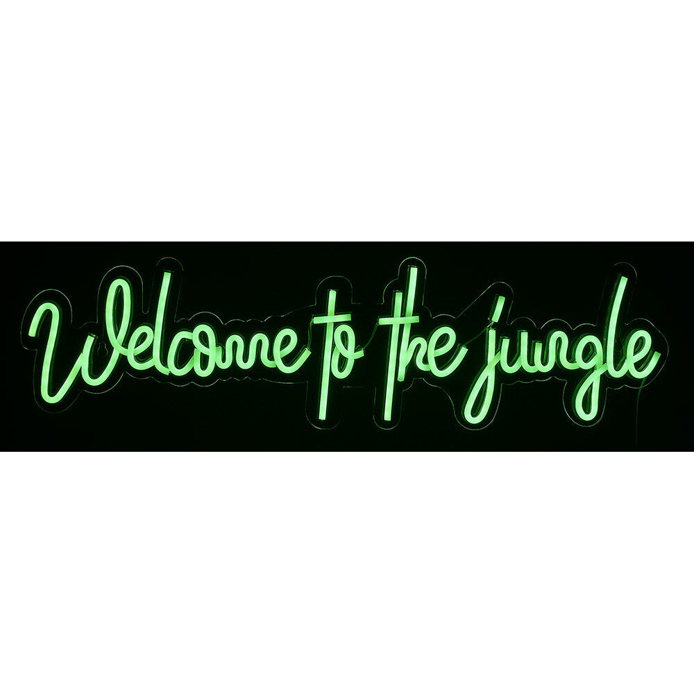 Néon LED Welcome to the jungle vert 60x16cm