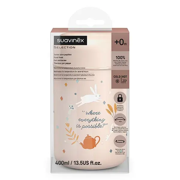 Suavinex, Wonderland, Pote Térmico - Rosa Wonderland - 350ml