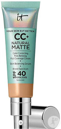 IT Cosmetics Your Skin But Better CC+ Natural Matte IP40 Tan Tube Pompe 32ml