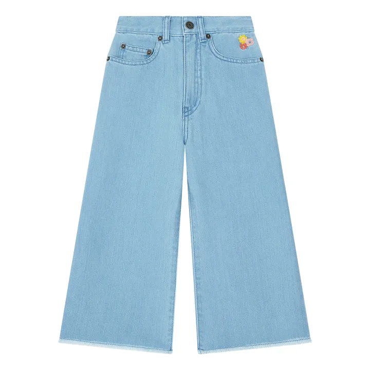 Hundred Pieces Jean Evasé | Bleu pâle