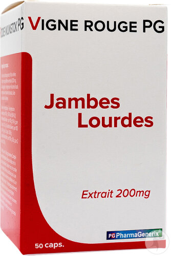Pg Pharmagenerix Vigne Rouge Pg 50 Gélules
