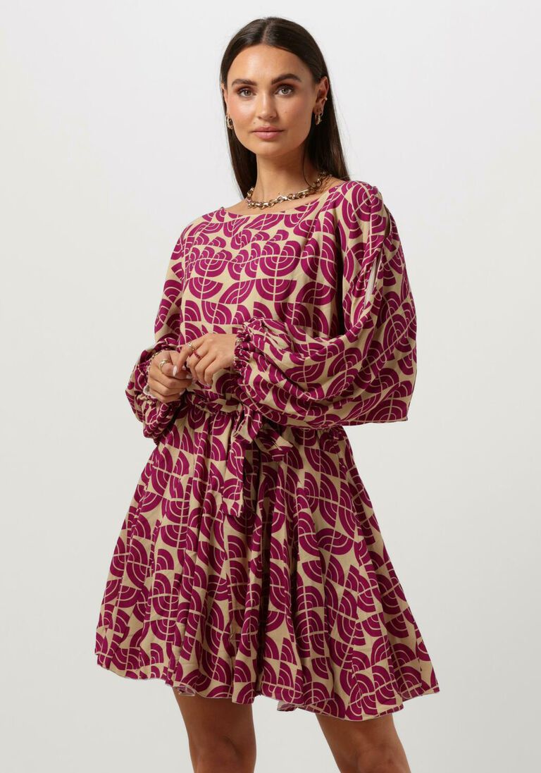 AMAYA AMSTERDAM paarse amaya amsterdam mini jurk cate dress