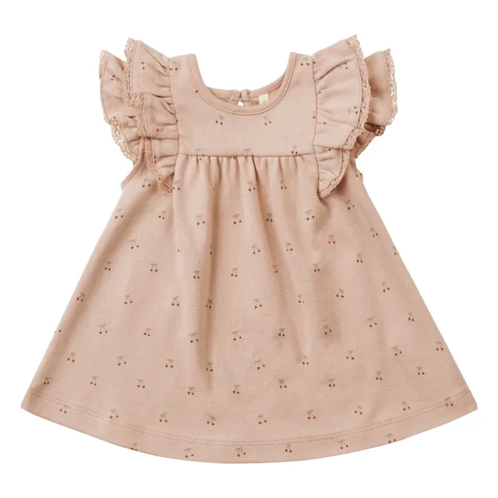 Quincy Mae Robe et Bloomer Cerises | Rose poudré