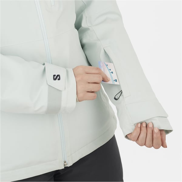 Veste de ski SALOMON HIGHLAND JACKET W MISTY BLUE