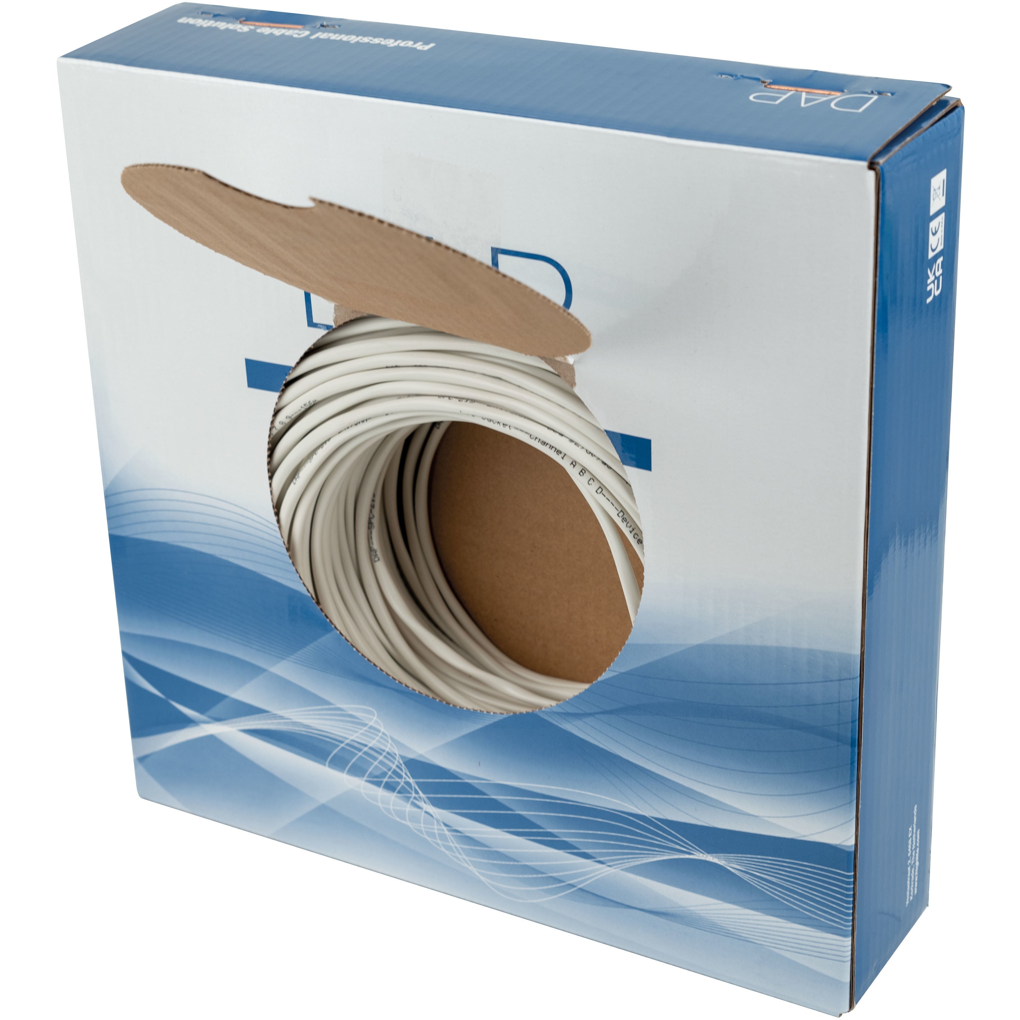 DAP SPC-225-DCA-s2-d0-a3 witte speakerkabel, 2x 2.5 mm², 100 meter