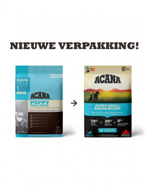 Acana Heritage Puppy Small Breed Kip&Kalkoen - Hondenvoer