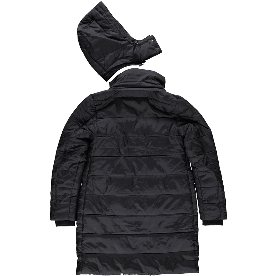 LOVE2WAIT Umstandsmantel Double Zipper Black