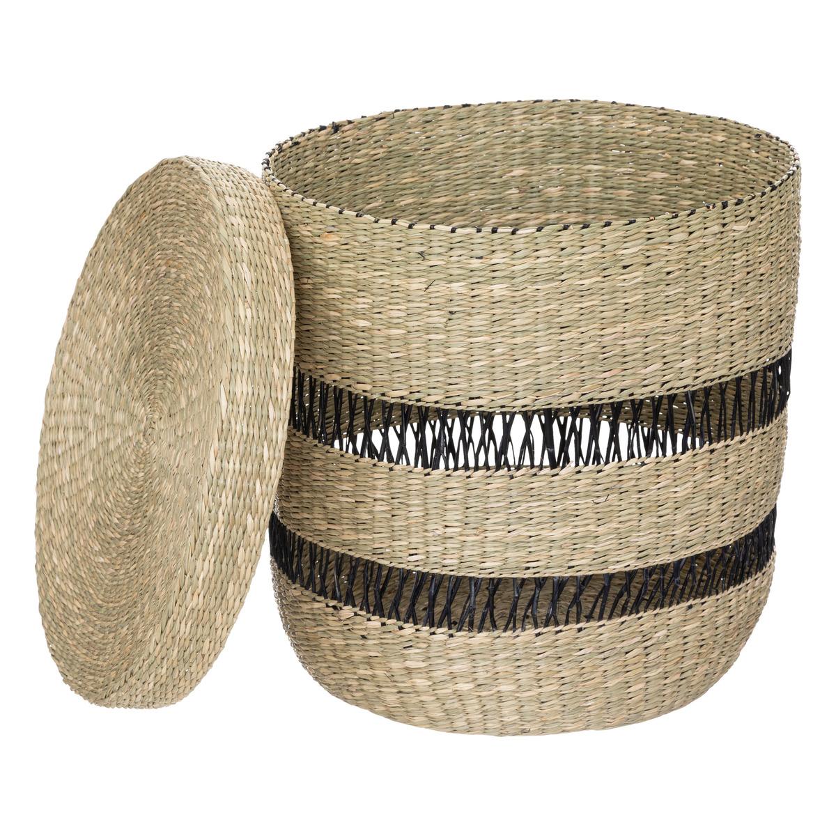 PANIER COUVERCLE NATUREL JAYLA TAILLE S