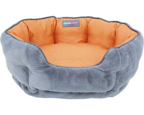 Hondenbed ThermoSwitch Santorini S 45 x 38 cm oranje/grijs