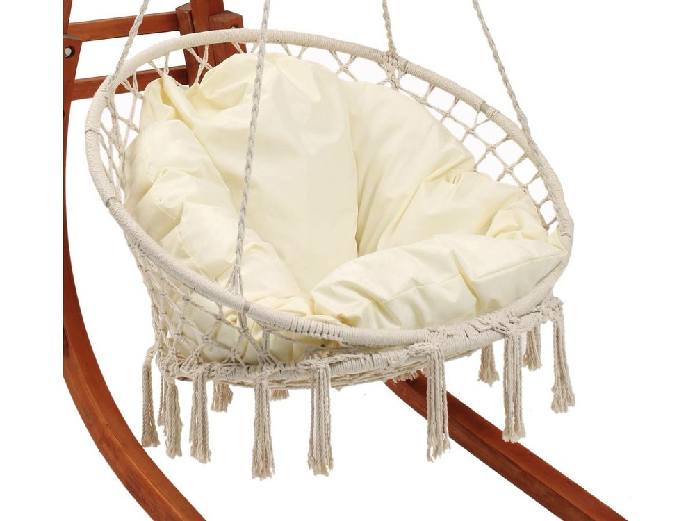 Hamac bois suspendu avec fauteuil 