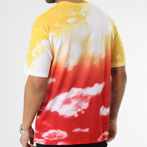Tee Shirt NBA Sky AOP Chicago Bulls 60357119 Jaune Rouge Dégradé