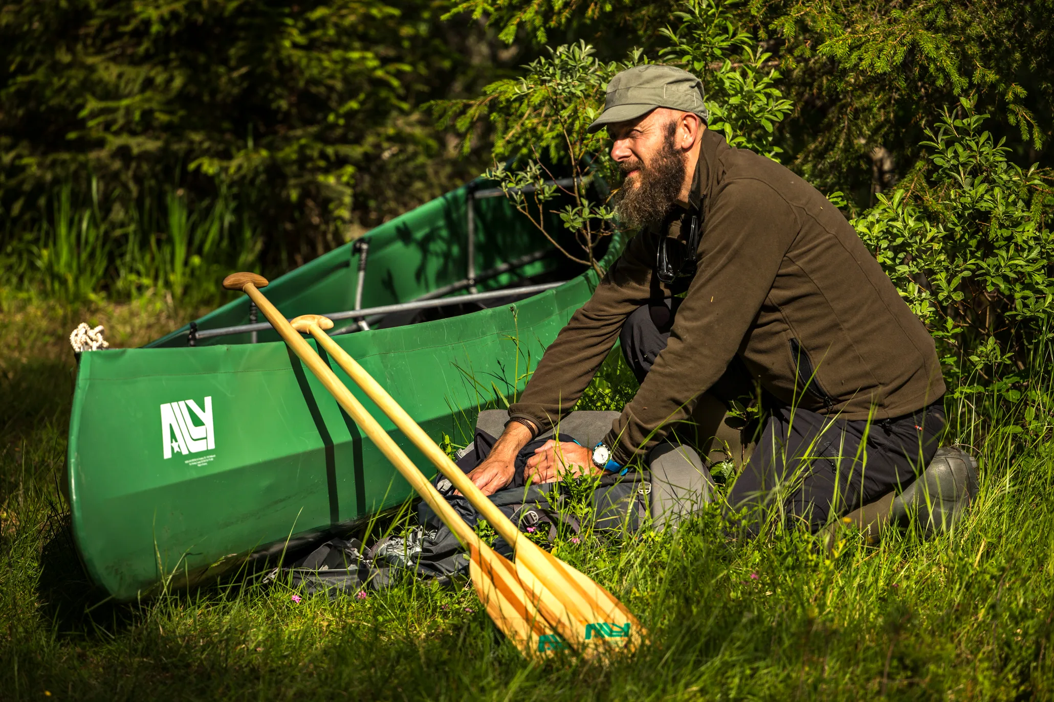 Ally Folding Canoe 16.5 DR Green
