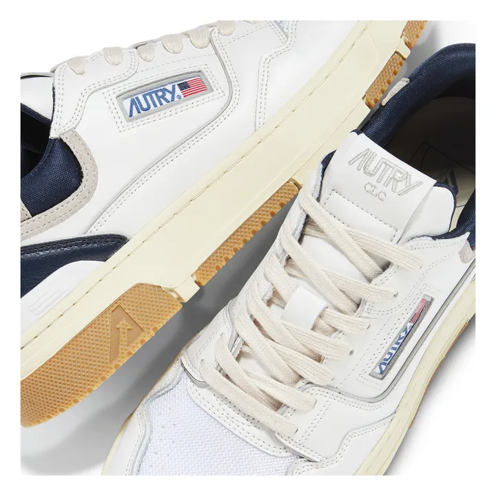 Autry Baskets CLC Low Cuir Bicolore | Bleu marine