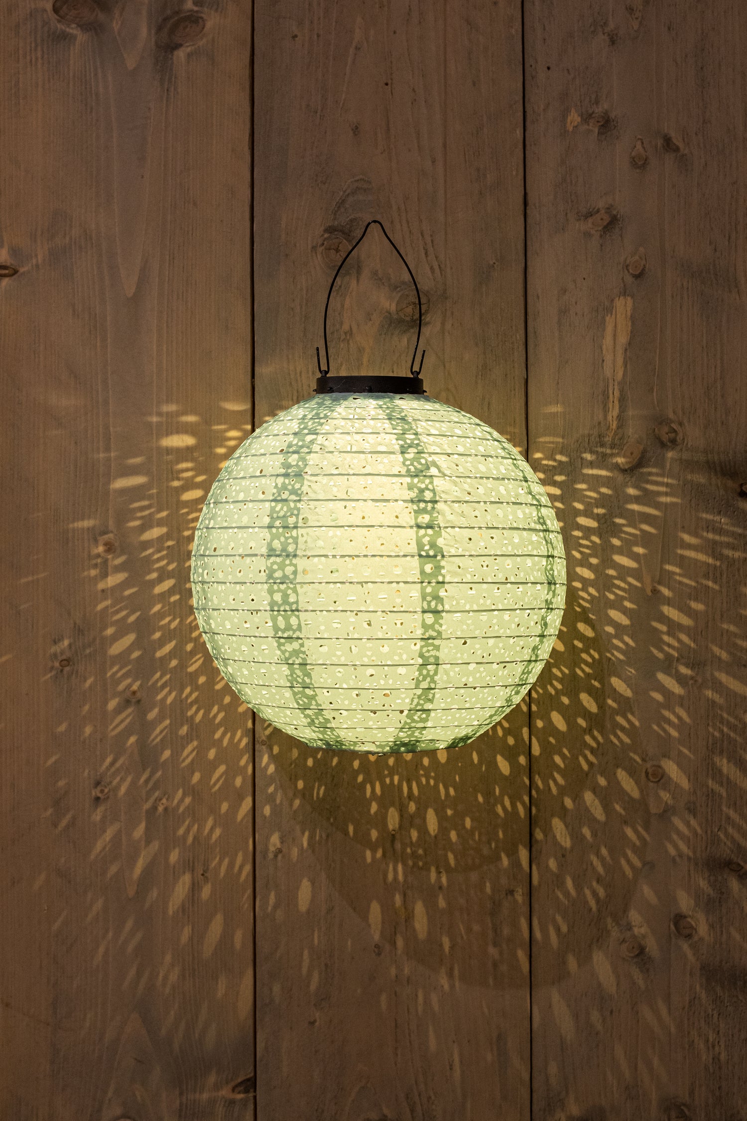 Solar lampion marrakesh groen D 25,5 H 25,5 cm