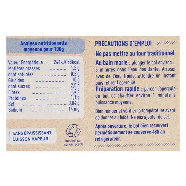 Babybio Jantar à Noite Tigela de Ratatouille com Arroz +12m Orgânico 2 x 200g