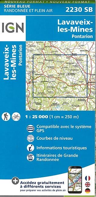 IGN - 2230 SB LAVAVEIX LES MINES 1 25 000