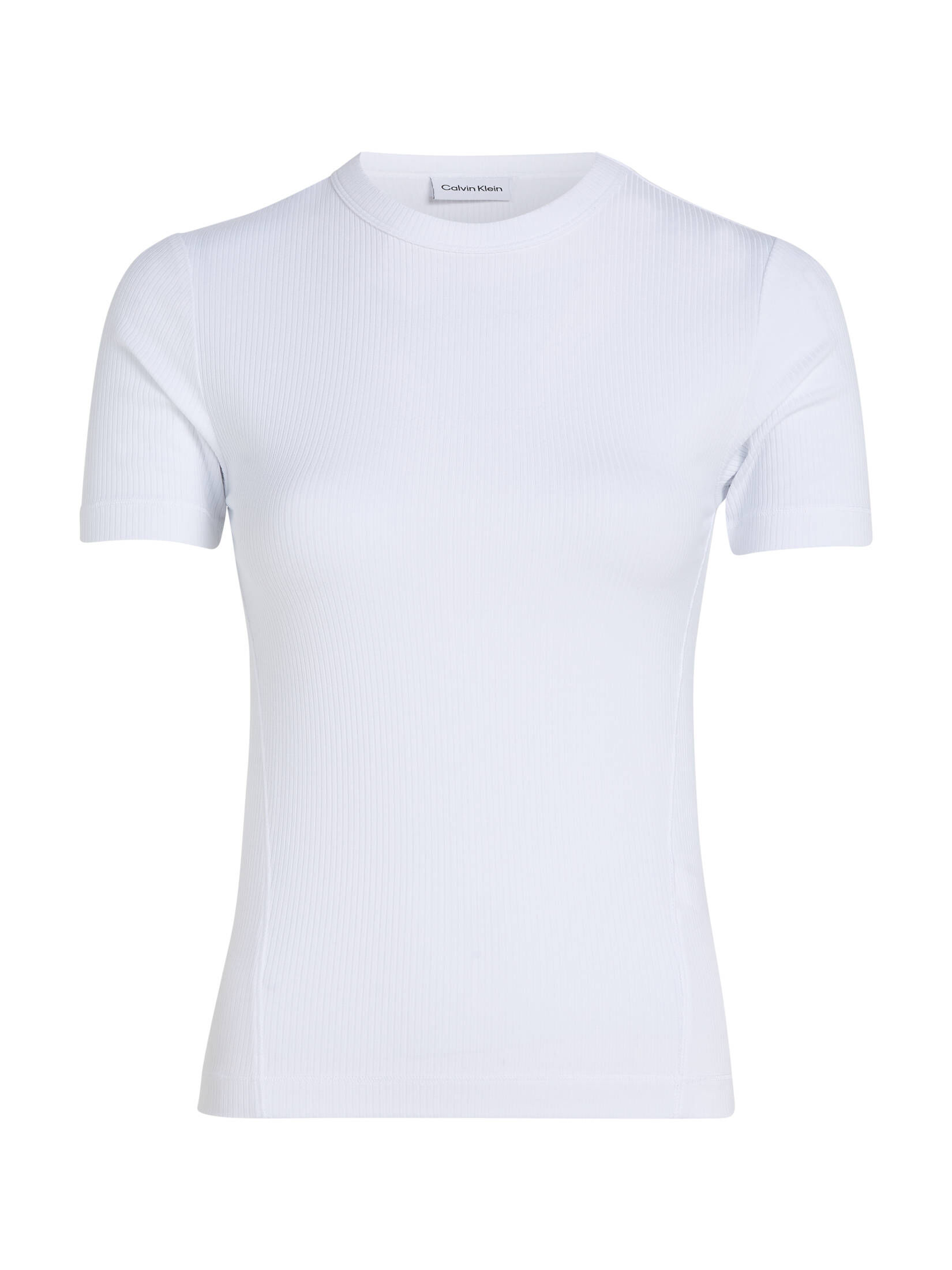 CALVIN KLEIN| Damen T-Shirt MODAL RIB C-NECK TOP