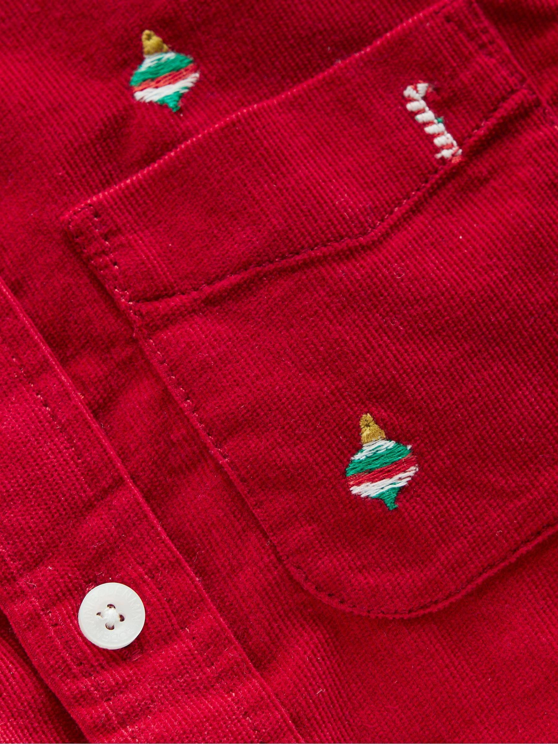 Boden Embroidered Corduroy Shirt