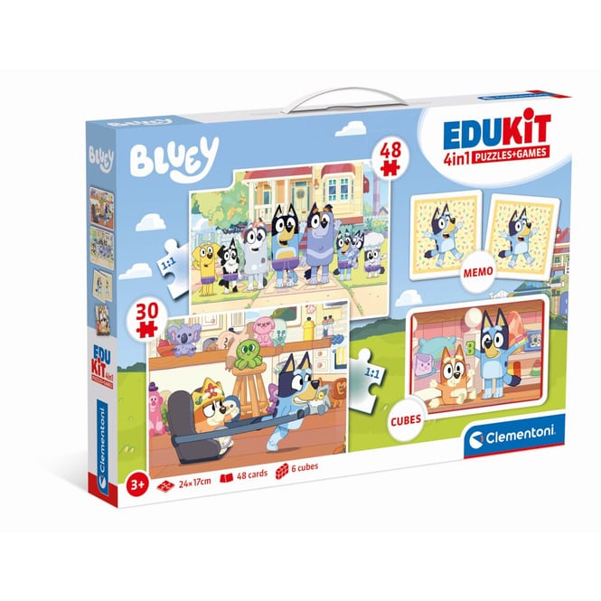 Bluey - Edukit - 4 in 1 Puzzles + Spiele