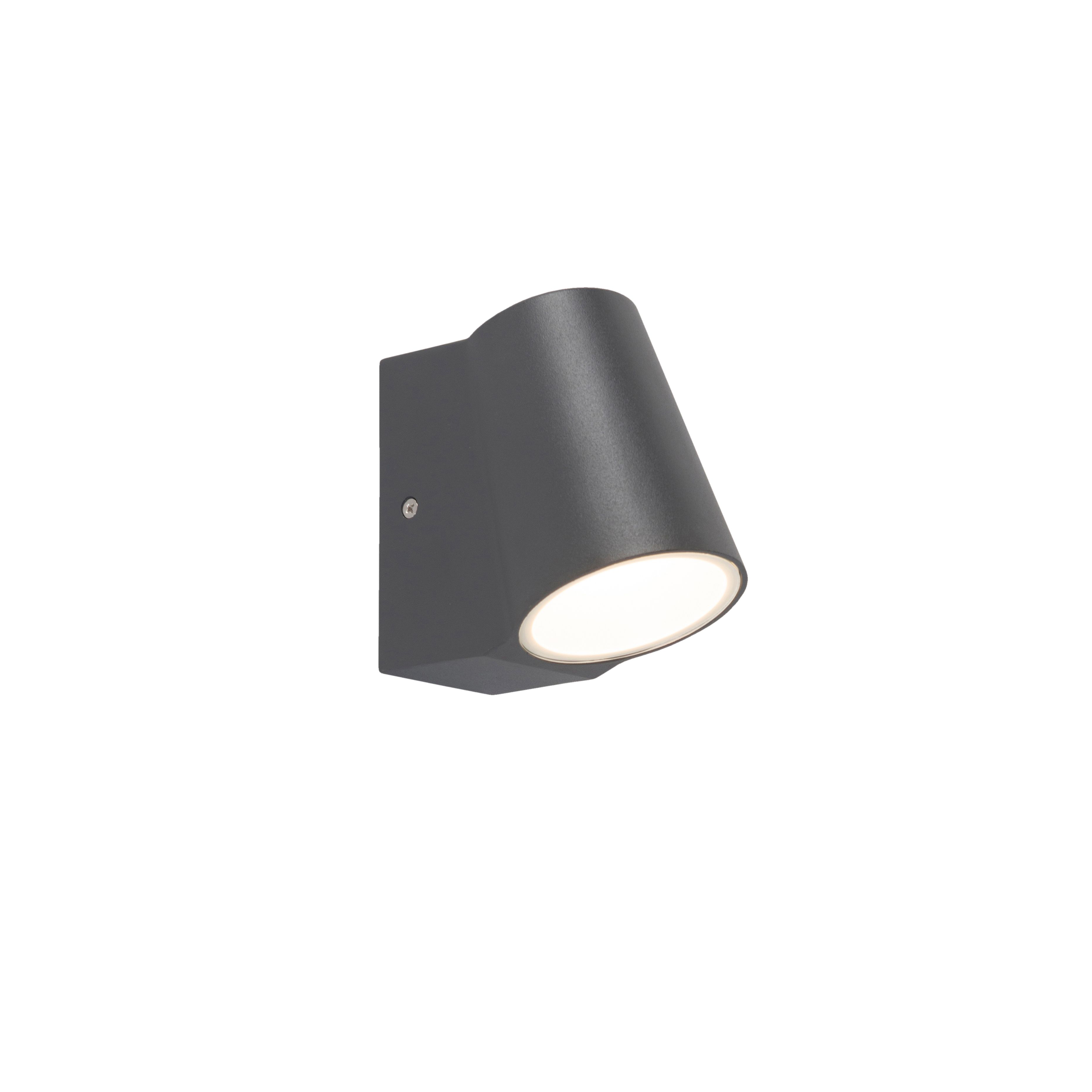 Moderne buitenwandlamp antraciet incl. LED - Uma