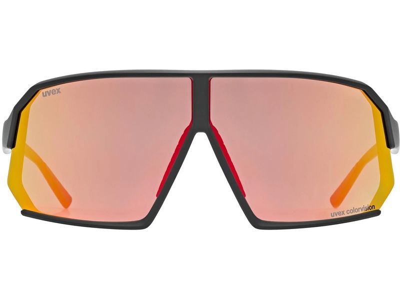 uvex Sportbrille Sportstyle 237 CV, S2 Black matt/Racy red Sportbrille